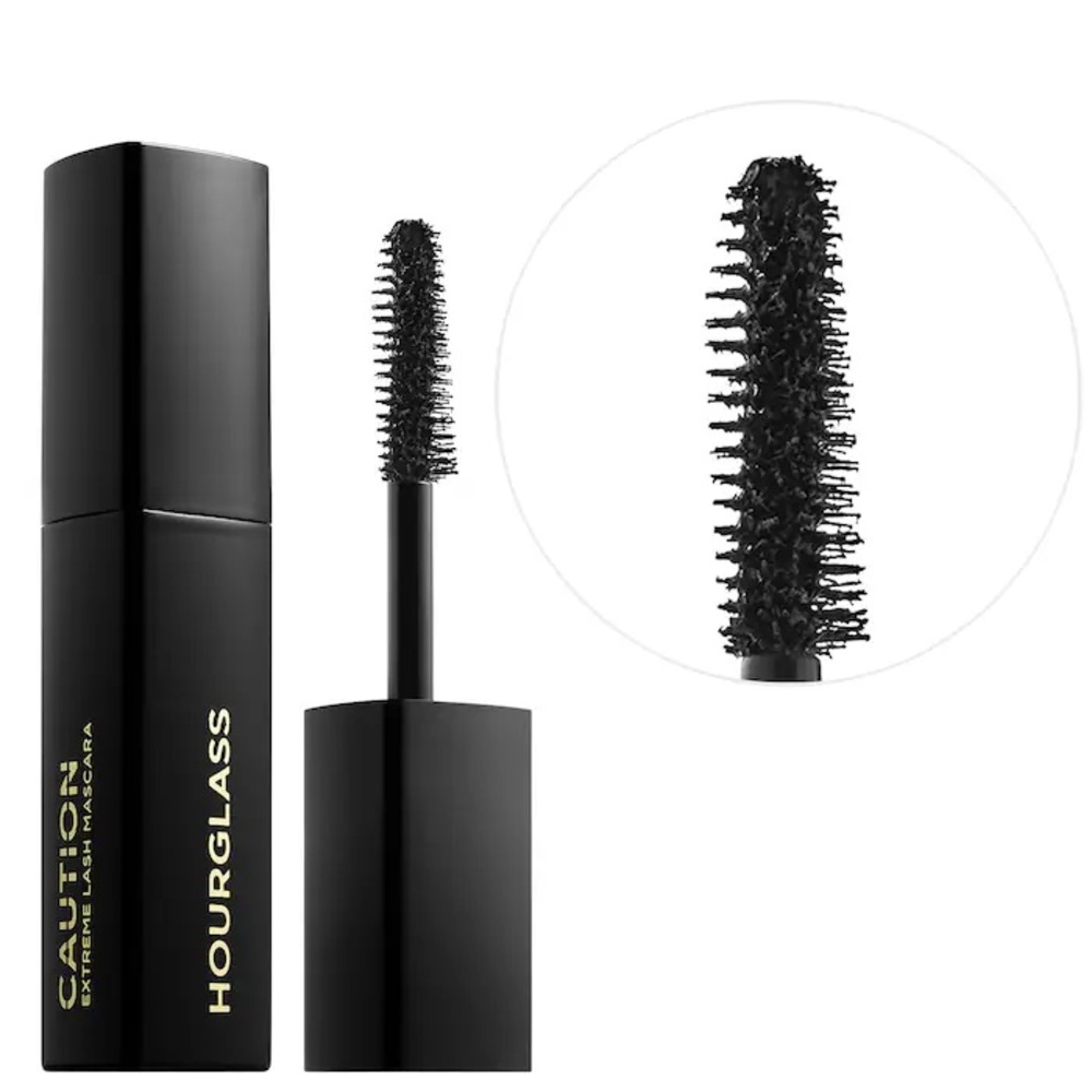 🆕 HOURGLASS Mini Caution™ Extreme Lash Mascara Ultra Black Travel Size NIB